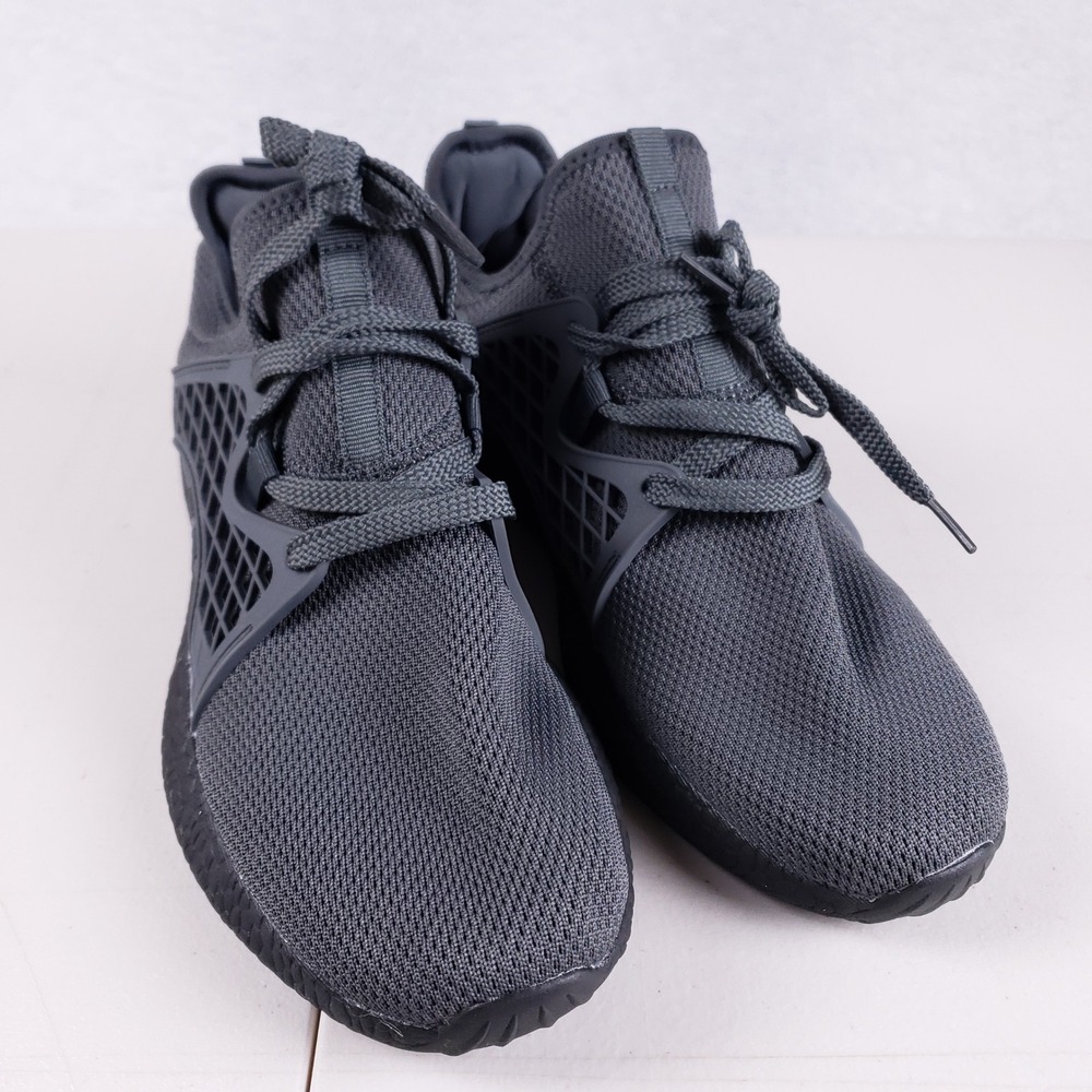 Inzcou‎ Mens Gray Walking Shoes Mesh Breathable Casual Sneakers Size EU 43 US 10